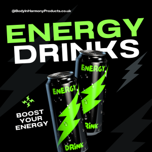 Energy drink health risks logo