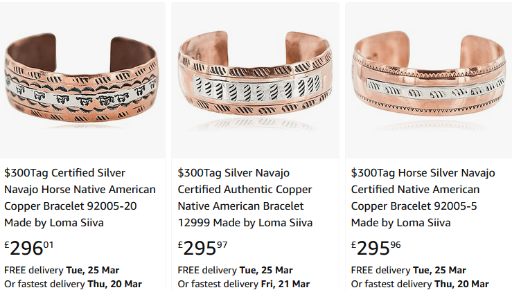 copper bracelets