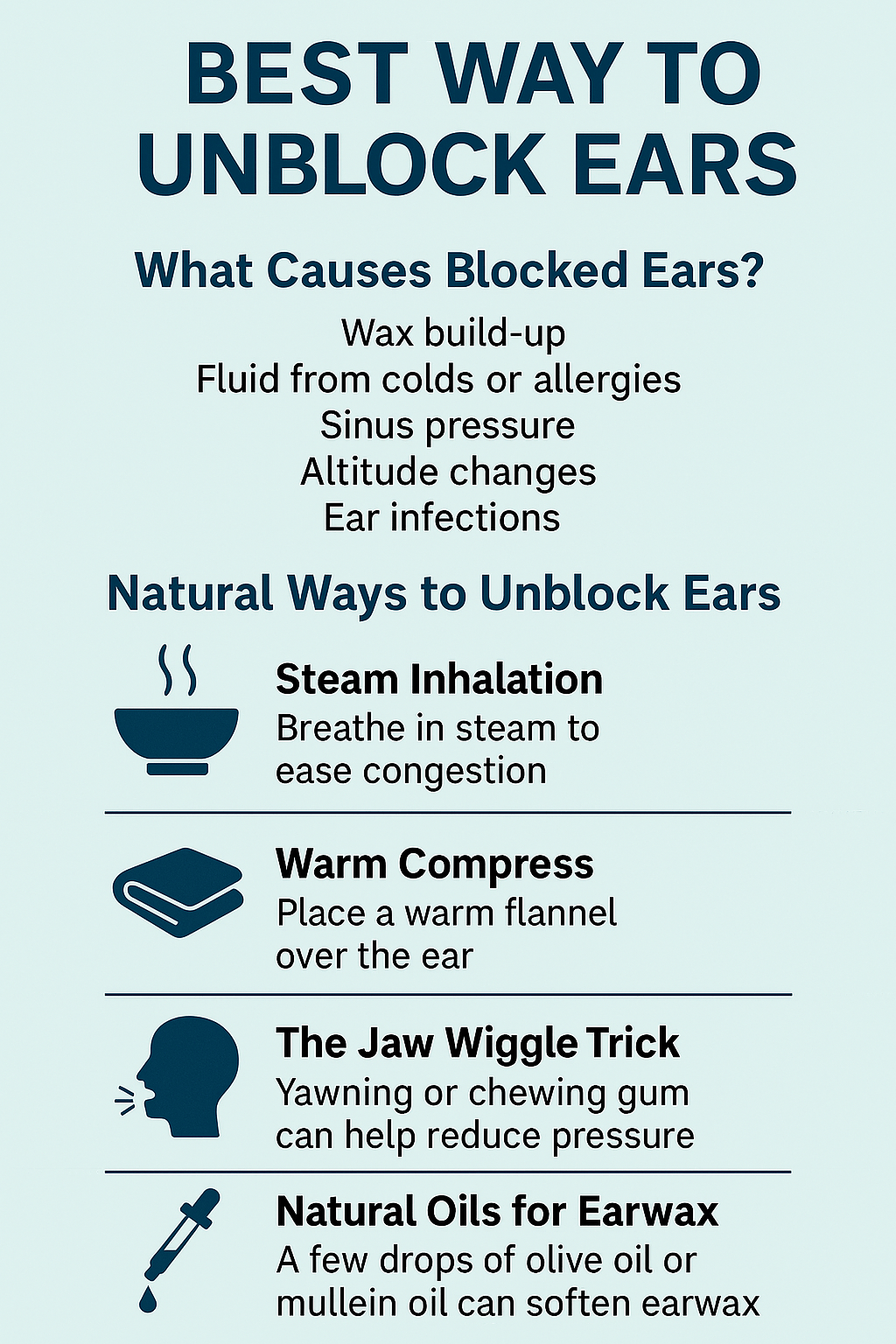 Best Way to Unblock Ears Naturally