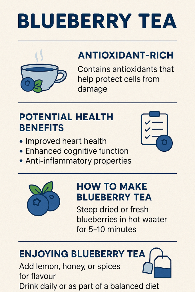 Find out how blueberry tea supports your health and why some sun cream chemicals raise concerns. Learn more about this tasty brew today.