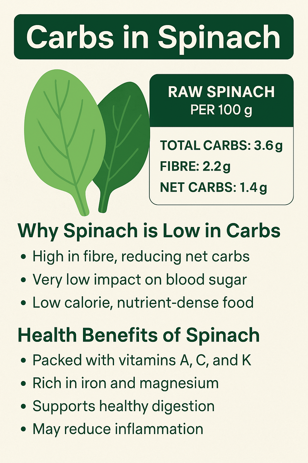 Carbs in Spinach: Surprising Facts About This Leafy Green