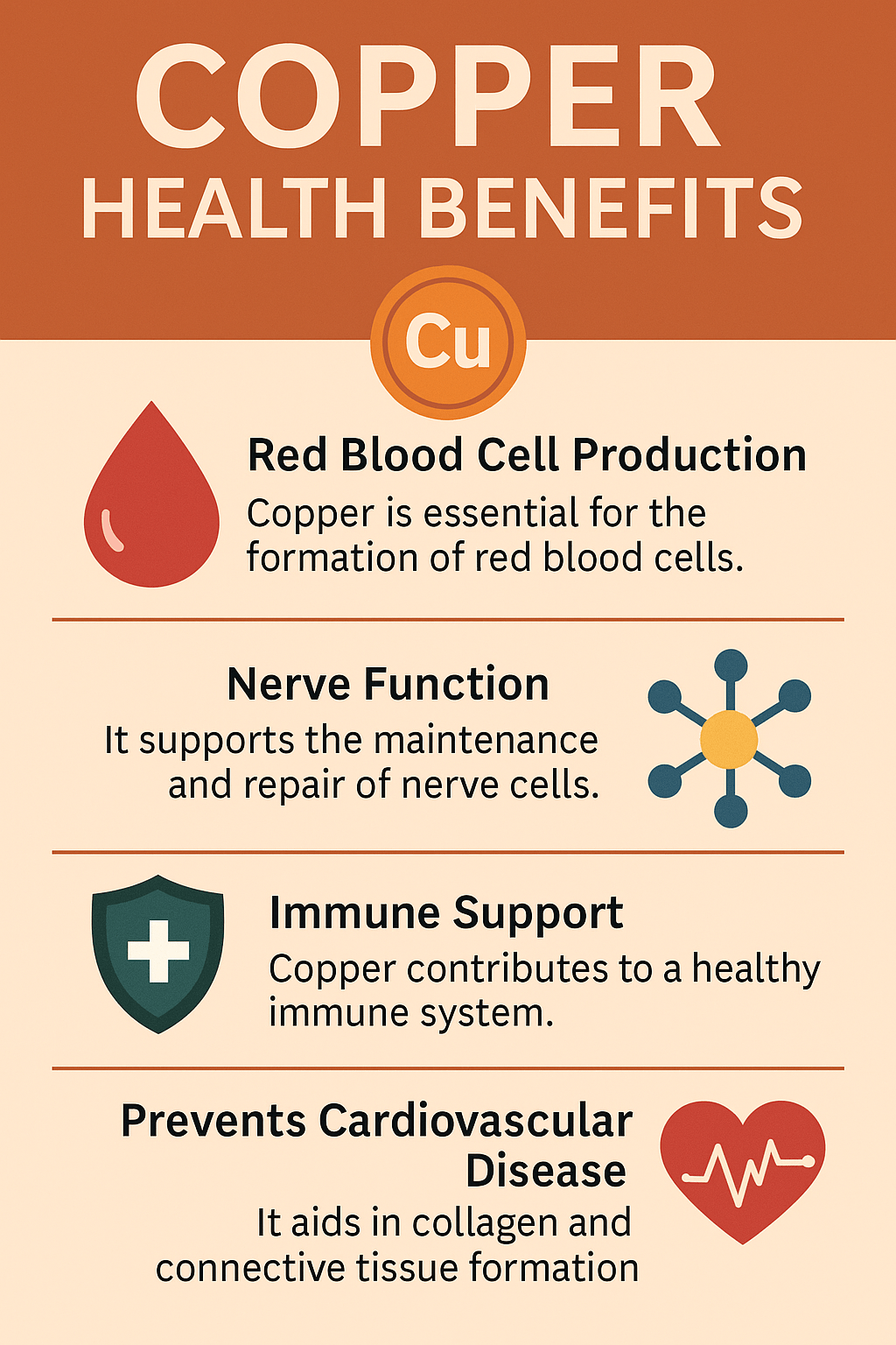 Copper Health Benefits: The Vital Mineral Your Body needs