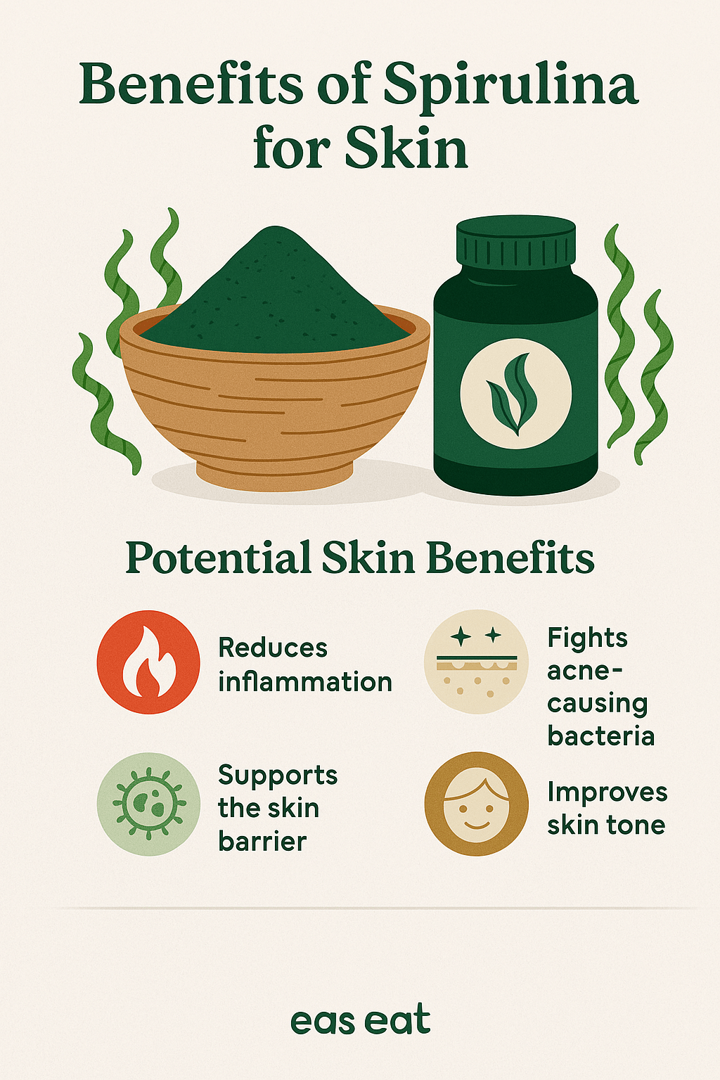 Benefits of Spirulina for Skin: Clearer, Healthier Glow from Within