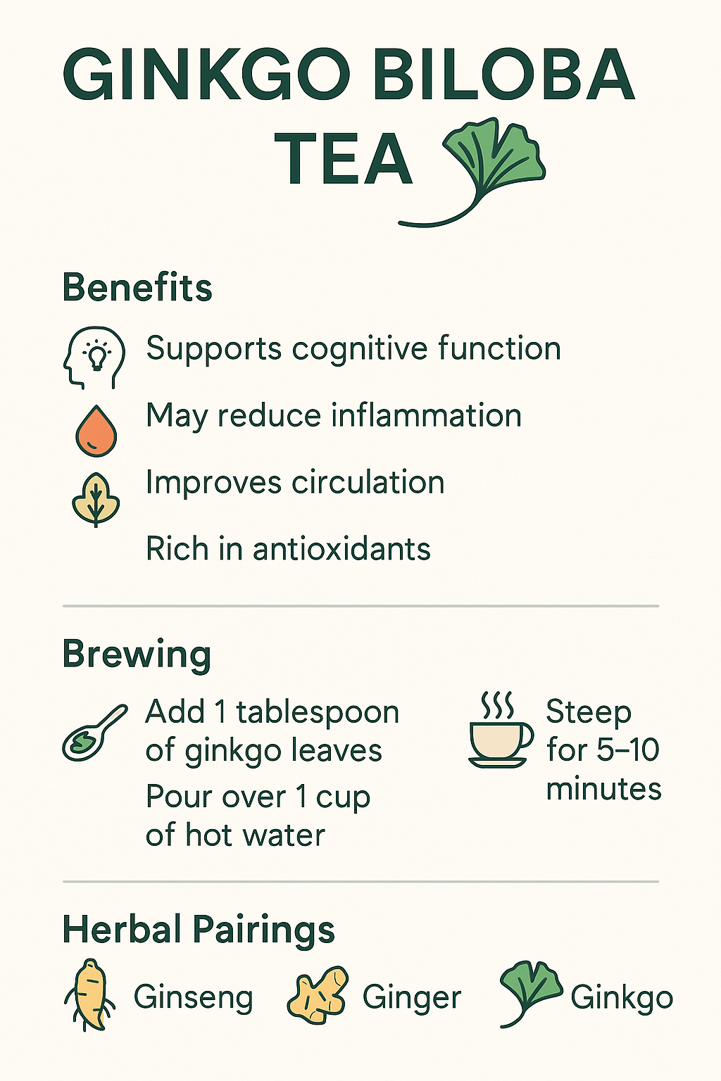 Ginkgo Biloba Tea: Brain-Boosting Herbal Brew