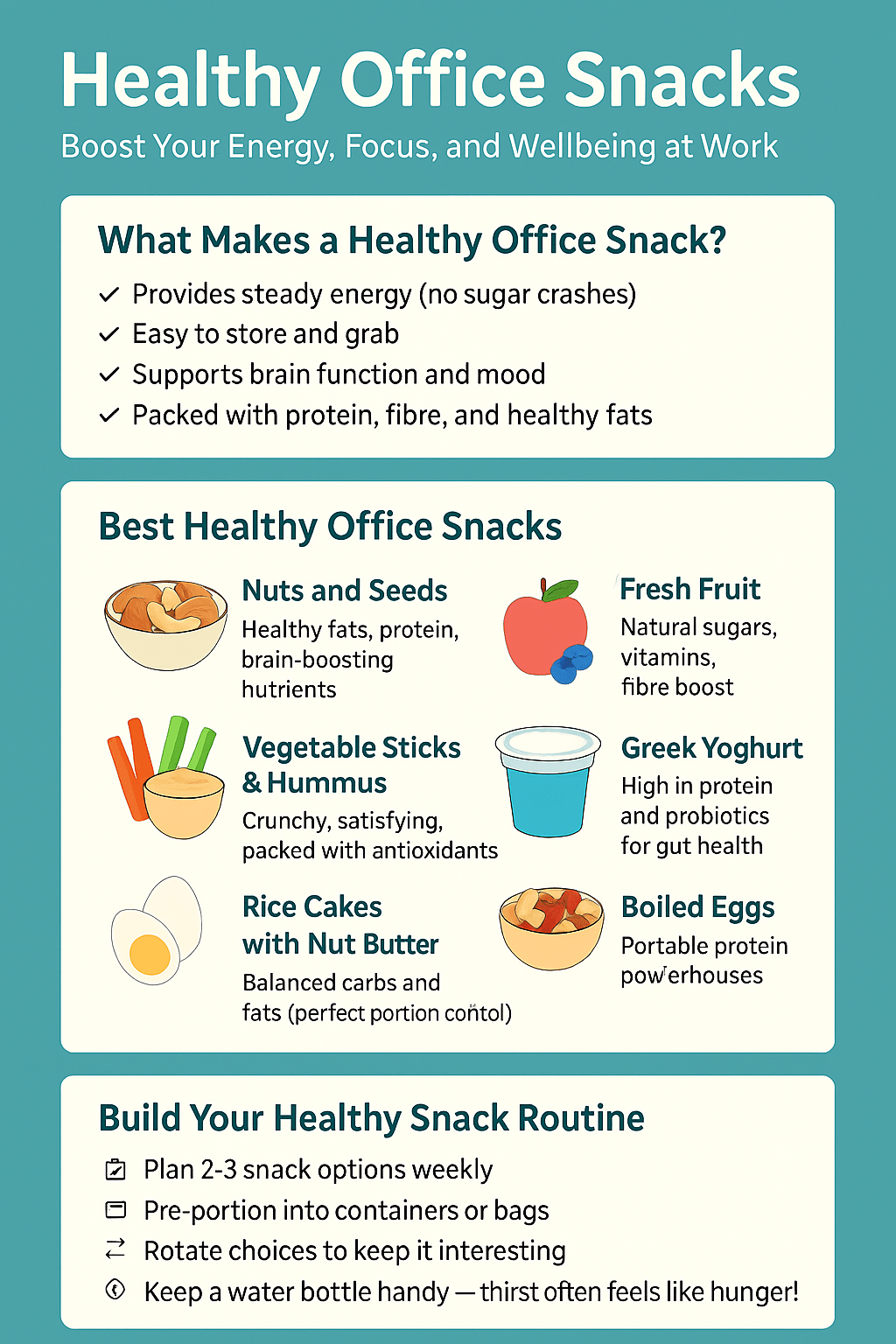 Healthy Office Snacks: Boost Energy and Focus at Work