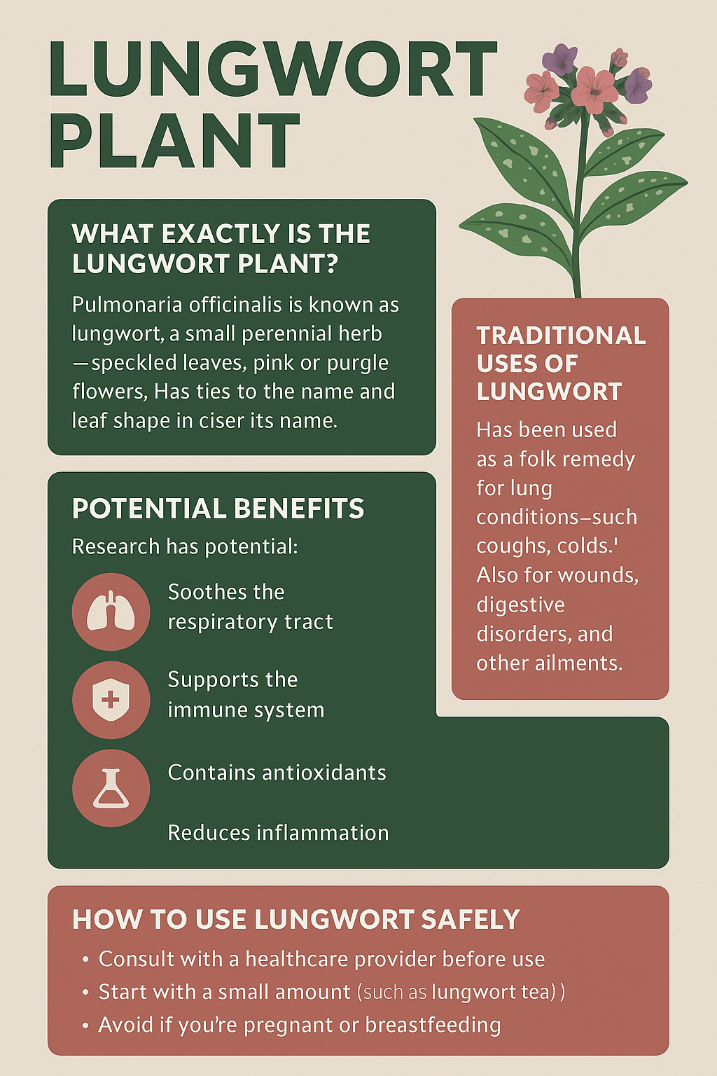 Lungwort Plant Benefits: Natural Respiratory Support