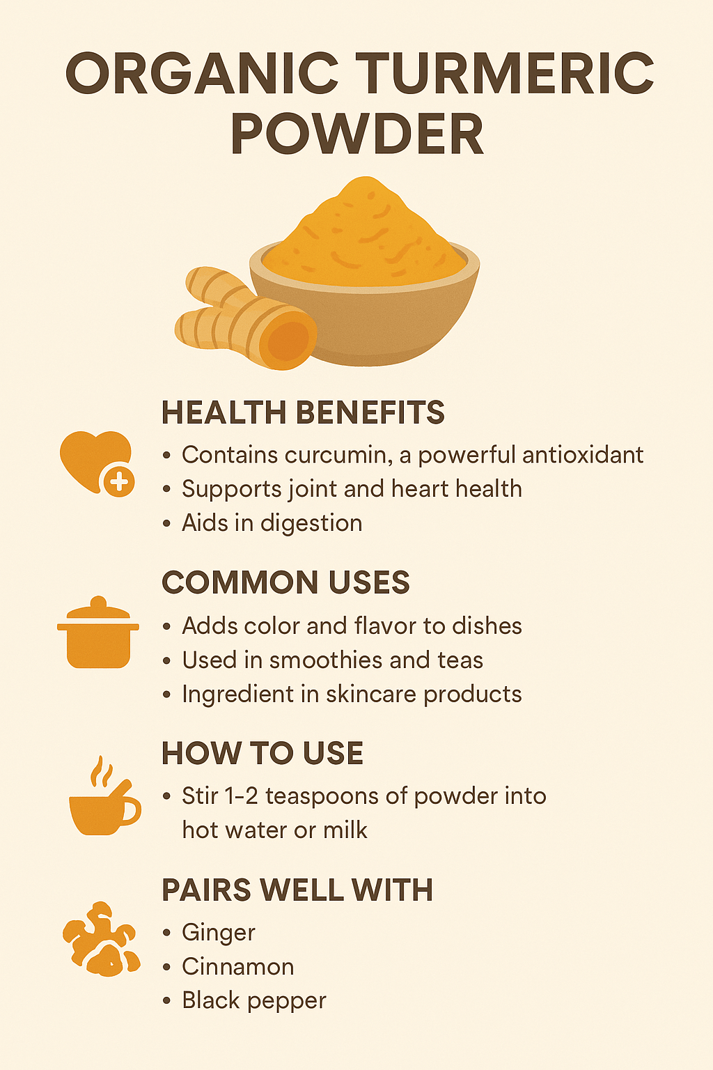 Organic Turmeric Powder: Benefits, Uses & Natural Remedies