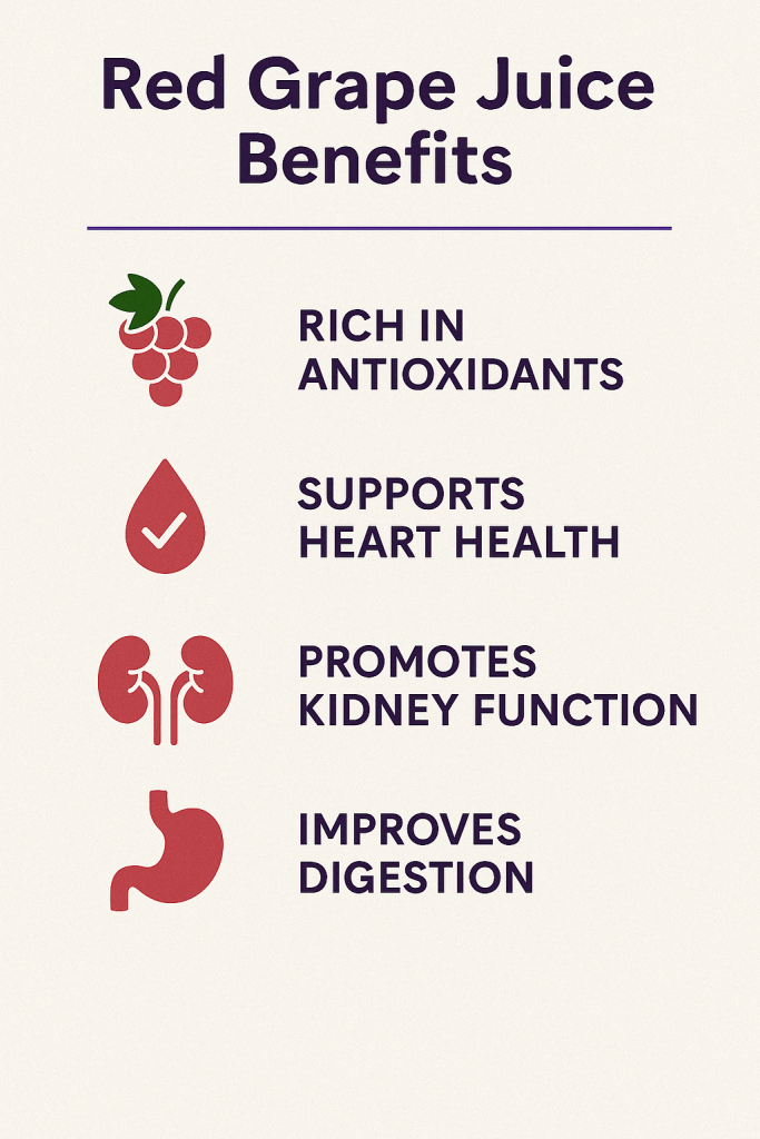 Discover the surprising red grape juice benefits for your health. Packed with antioxidants and backed by research, this natural drink is worth exploring!