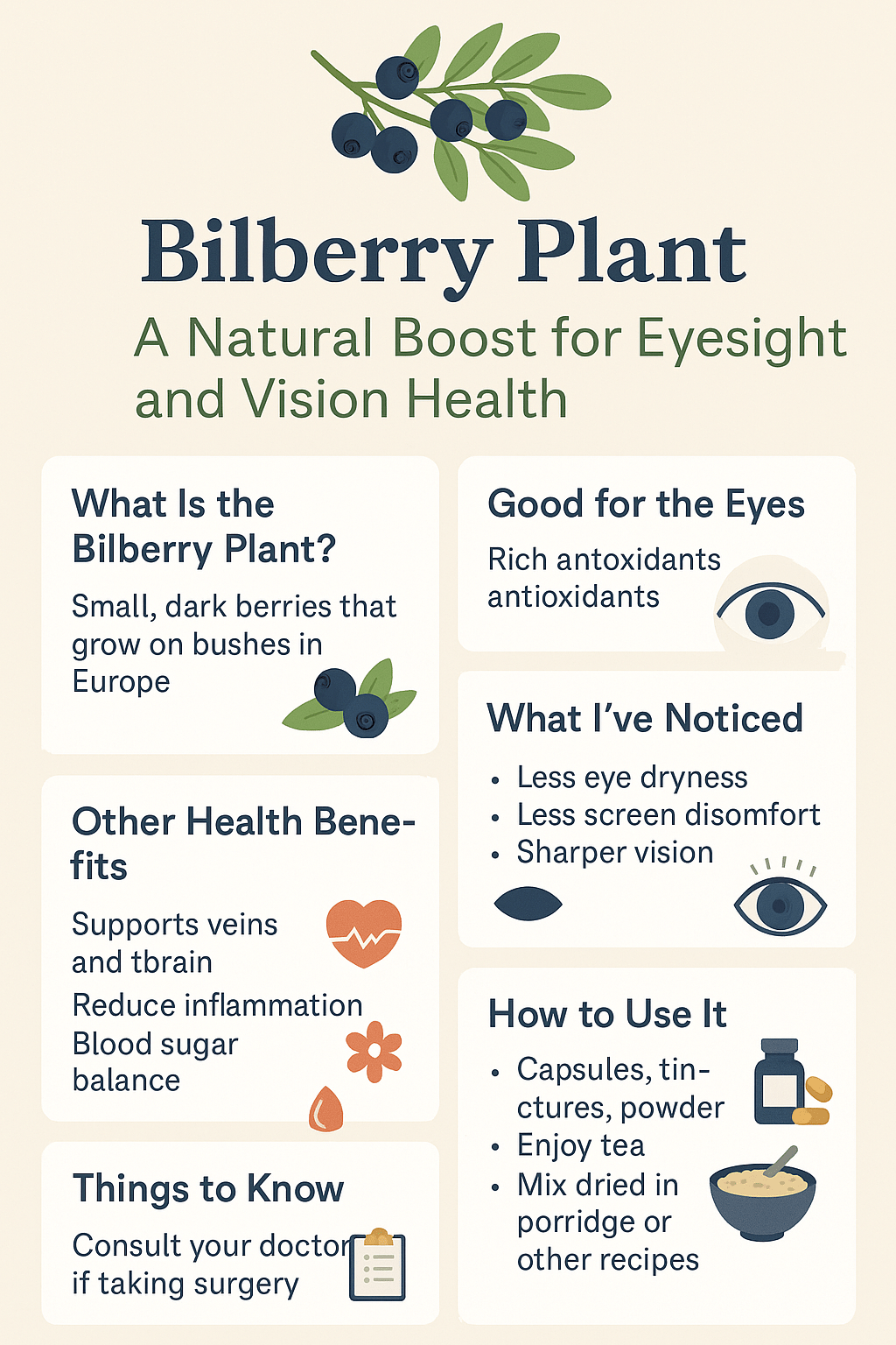 Bilberry Plant: A Natural Boost for Eyesight and Vision Health