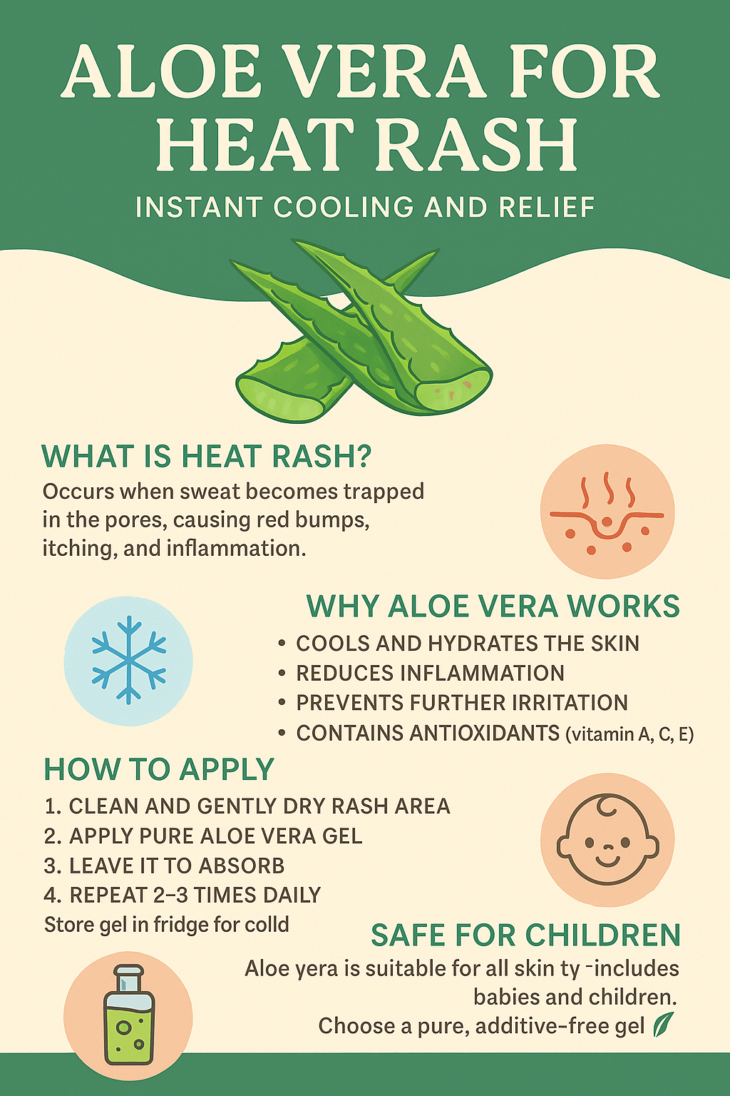 Aloe Vera for Heat Rash: Natural Cooling Relief for Irritated Skin