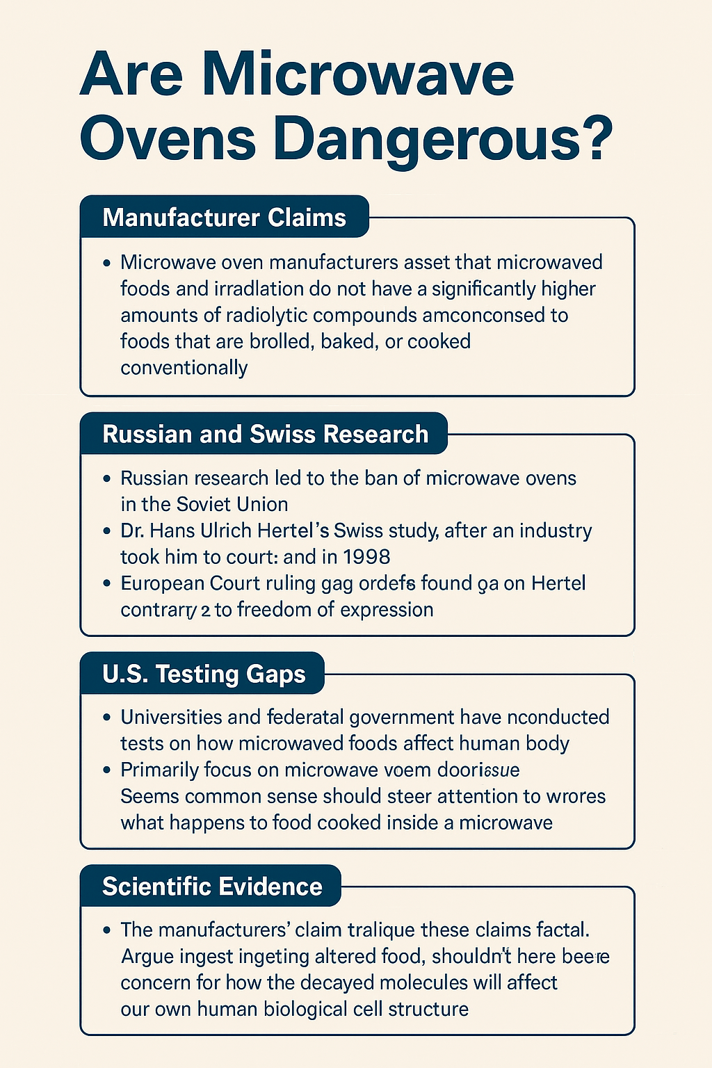 Are Microwave Ovens Dangerous? The Silenced Truth revealed