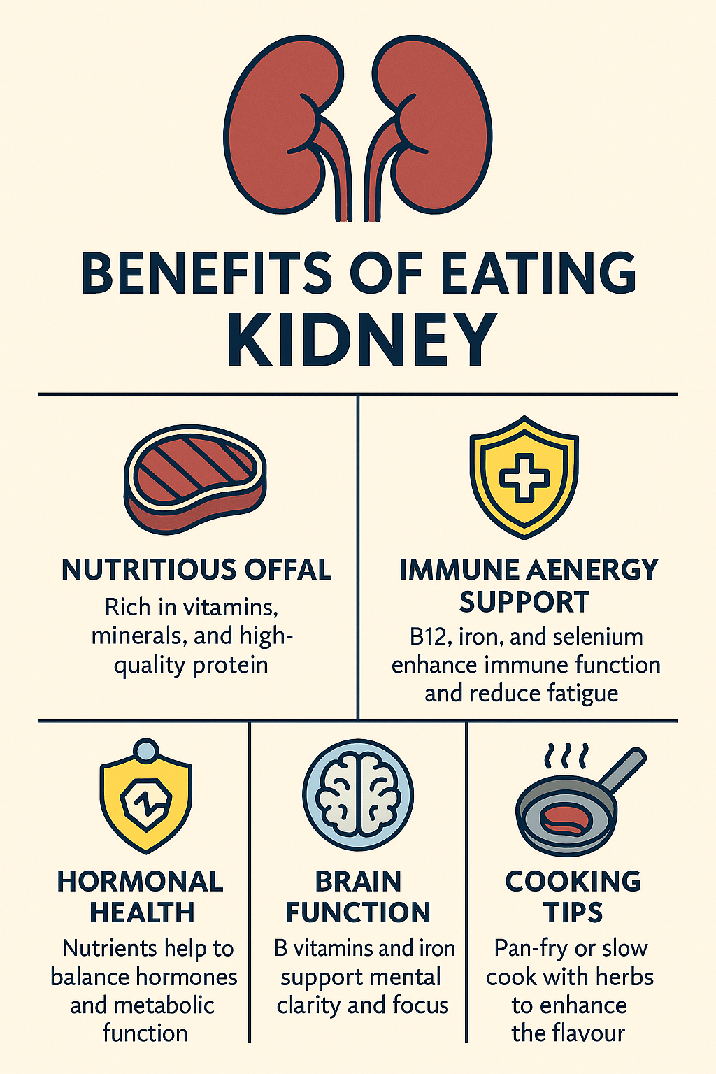 Benefits of Eating Kidney for Energy, Immunity, and Hormones.