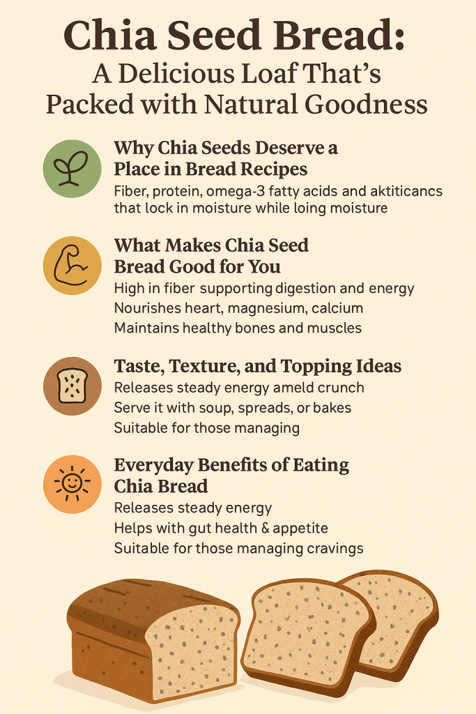 Discover the benefits of chia seed bread—packed with fibre, protein, and omega-3s. A simple way to support gut, heart, and daily wellness.