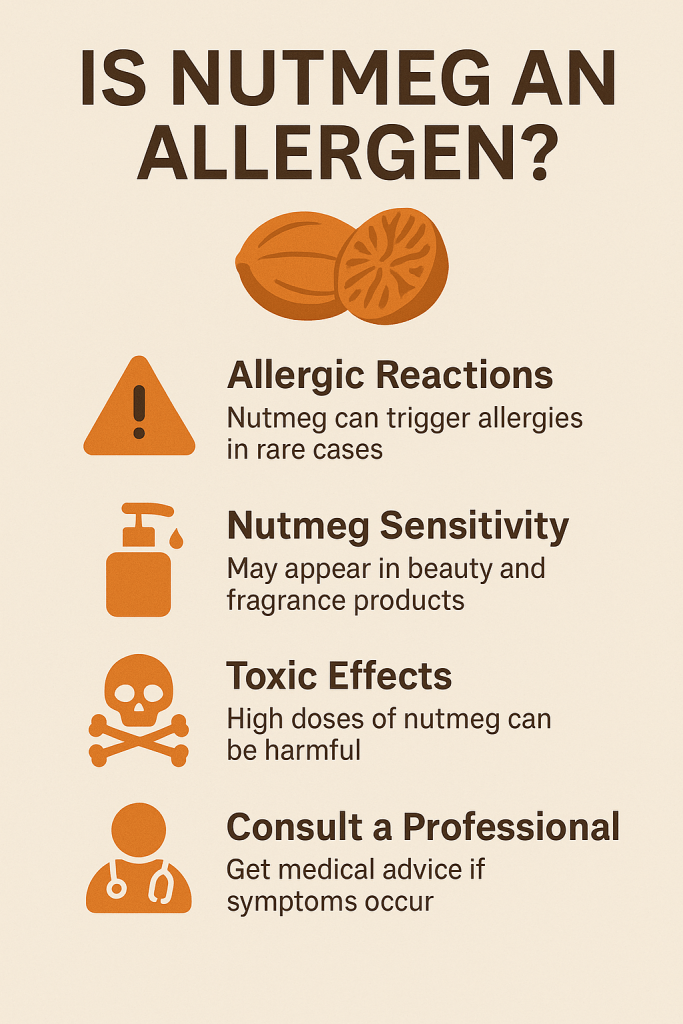 Is nutmeg an allergen or a safe spice? Discover hidden health risks, allergy potential, and toxicity linked to nutmeg in Health Busters Post.