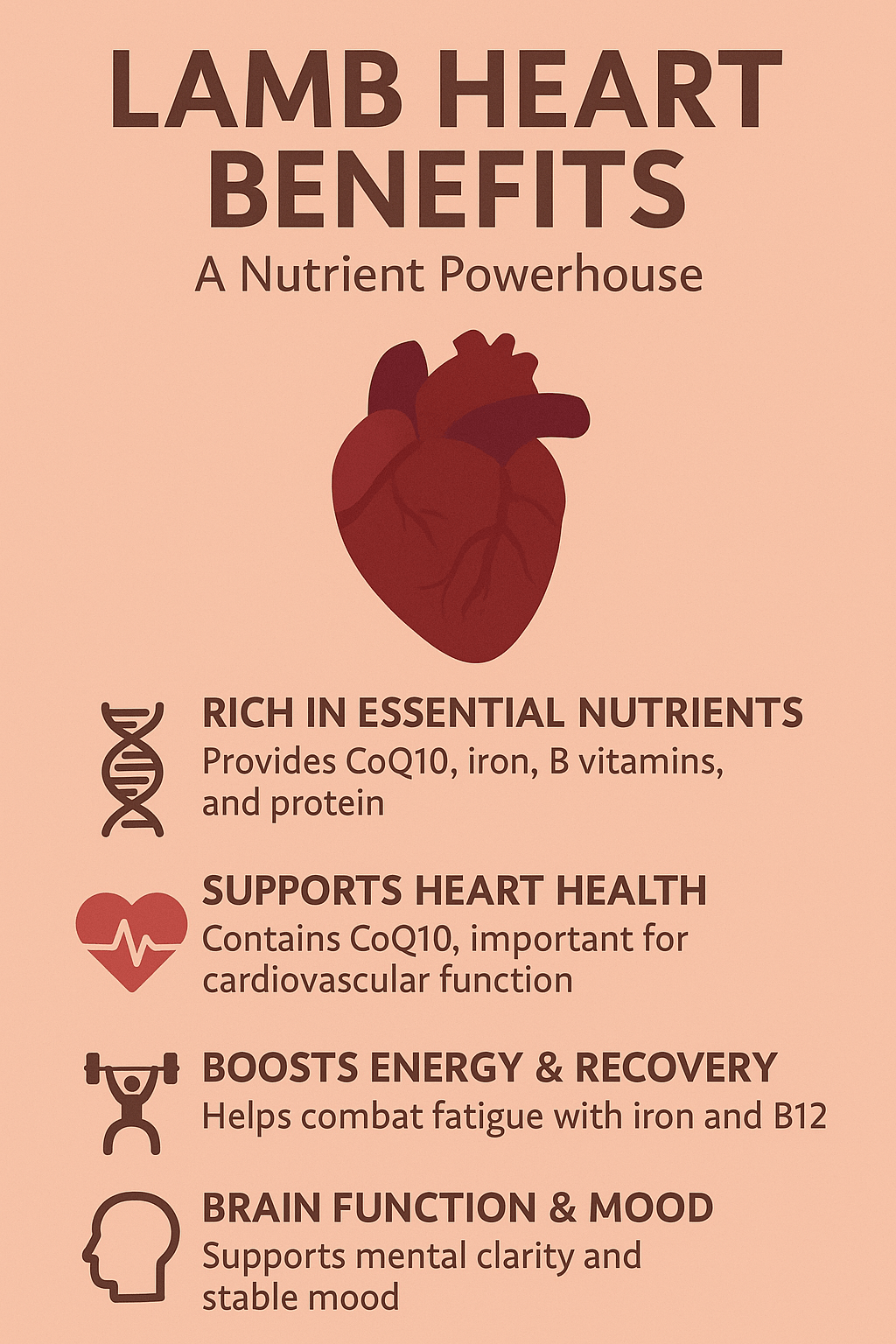 Lamb Heart: Nutrient-Packed Support for Heart Health and Energy