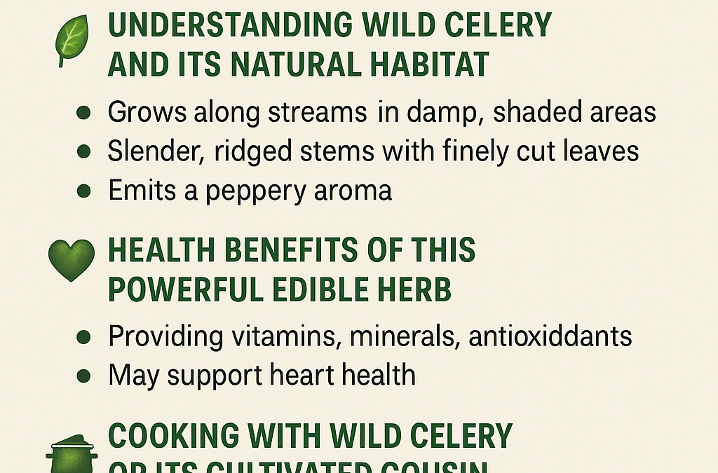 Wild Celery: Ancient Edible or Forgotten Superfood?