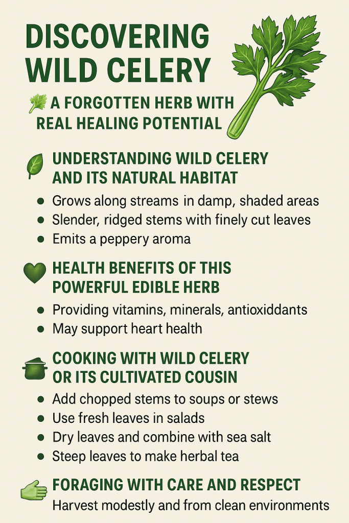 Discover the surprising benefits of wild celery — from digestion to inflammation — and learn how to safely forage and use it. Read more here..