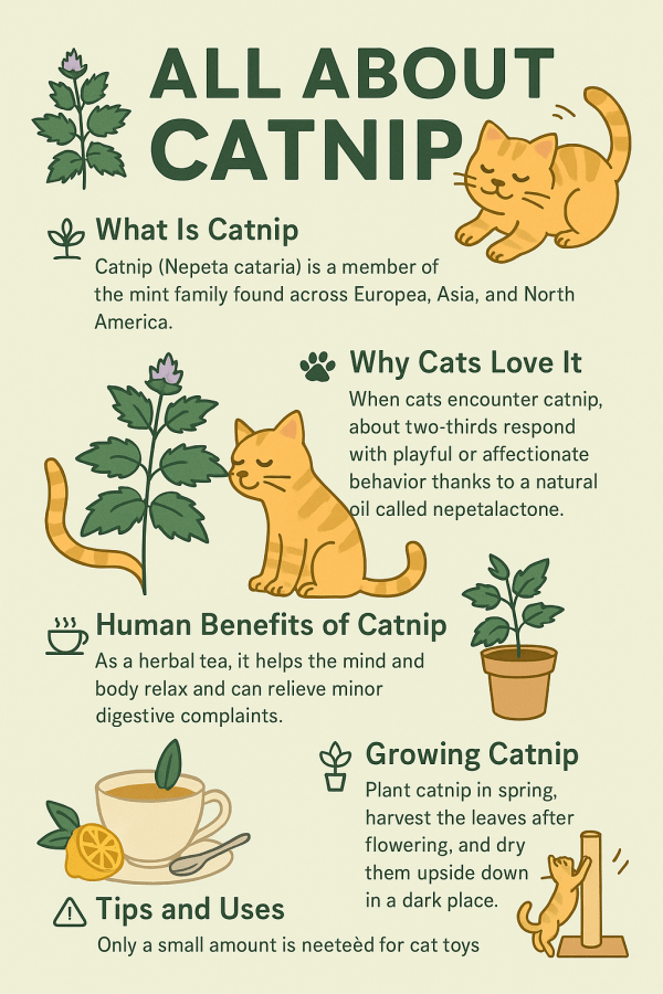 Picture Idea: Catnip Surprising Benefits For You And Your Cats Stress Level