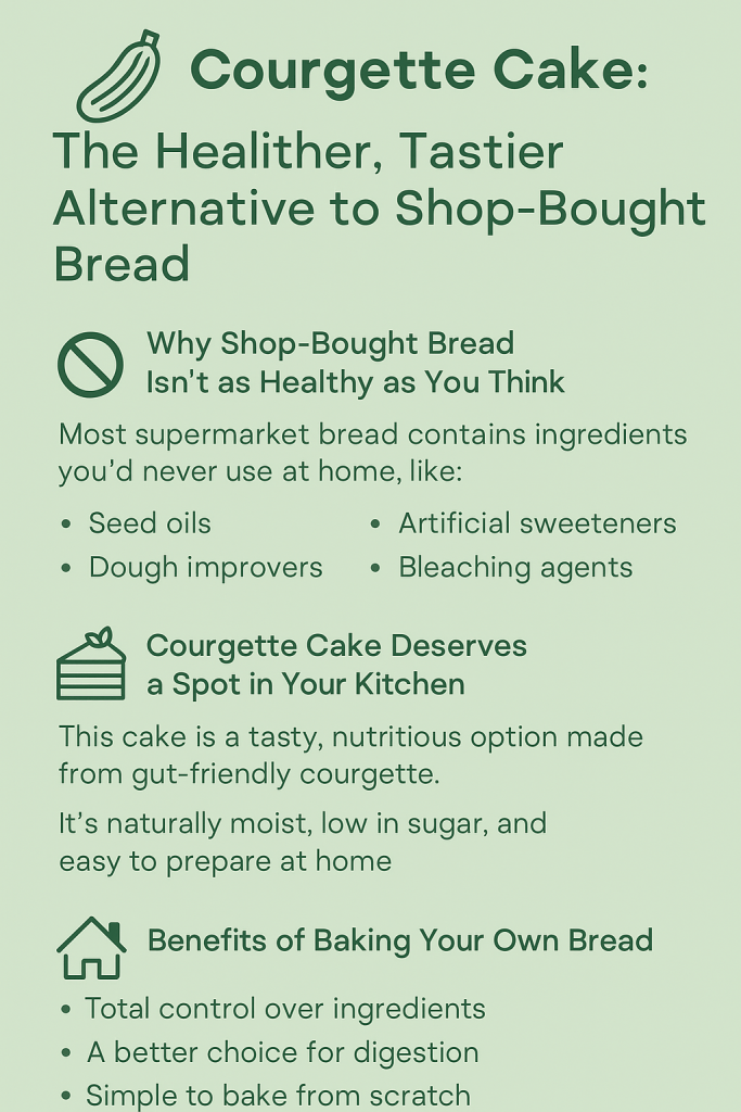 Courgette Cake A Healthy Bread Alternative That Tastes Amazing