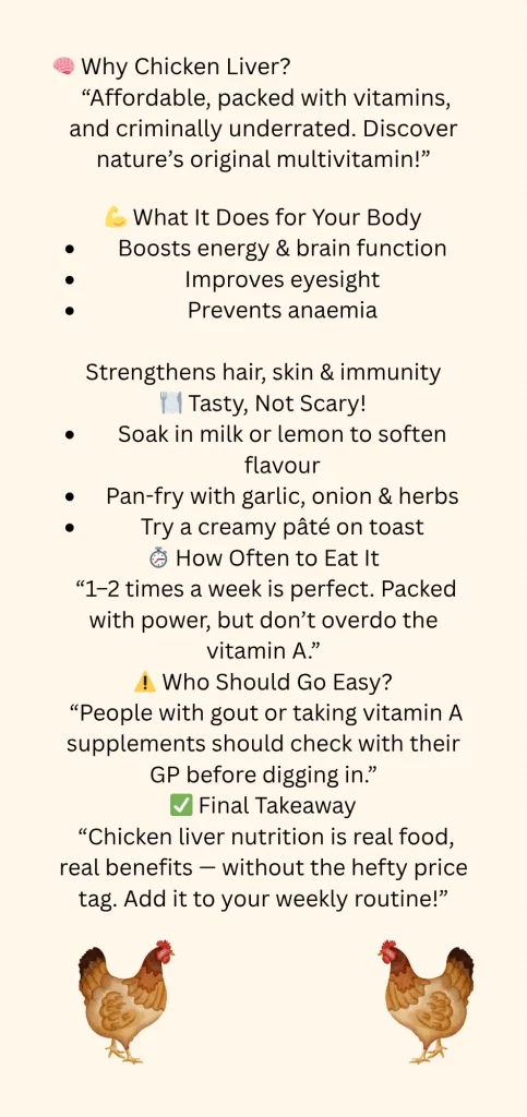 Discover why chicken liver nutrition is packed with essential vitamins and minerals. Learn how it benefits your health today. Read more here