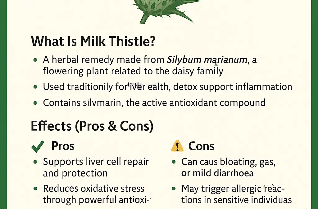 Milk Thistle Pros and Cons: Benefits & Side Effects Explained