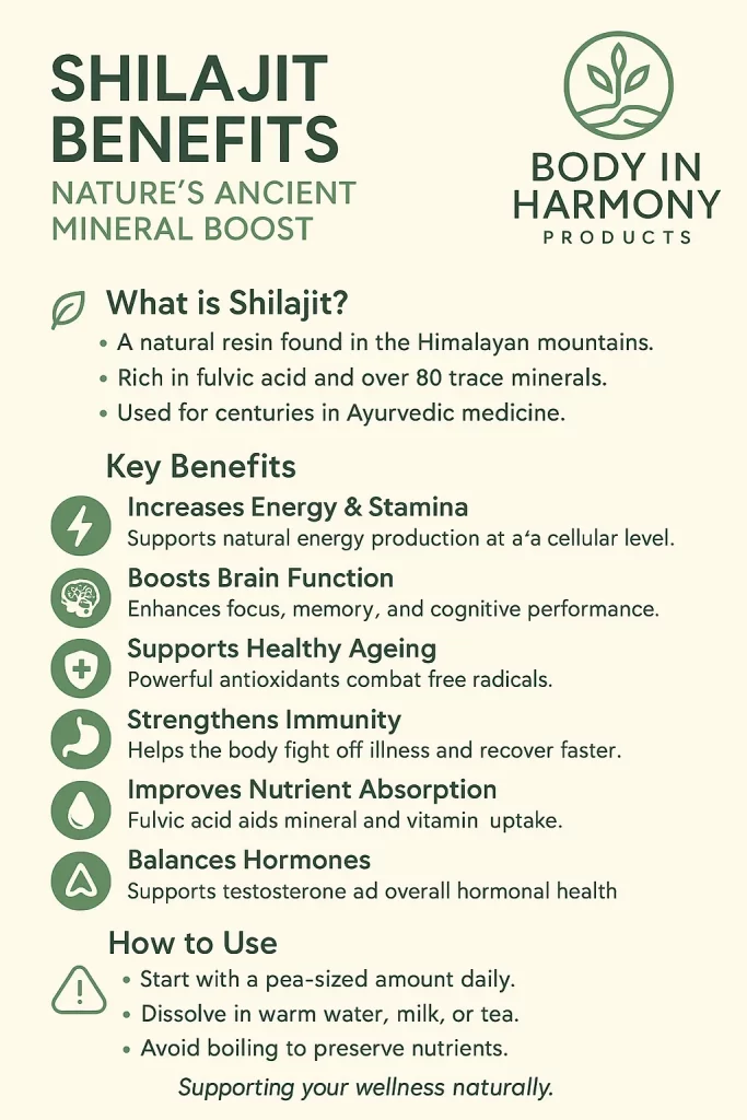 Explore Shilajit benefits for humans, from boosting energy and brain function to supporting immunity and healthy ageing naturally. Read more.