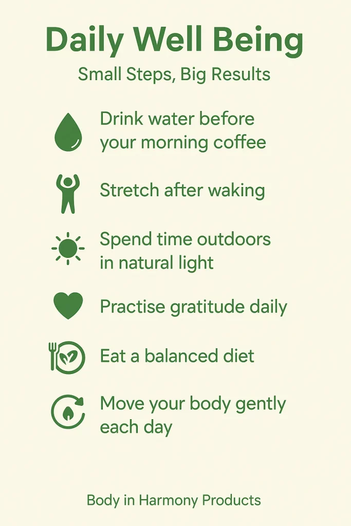 The benefits of daily well being with simple routines that balance body, mind, and mood for lasting vitality. Read the full article here.