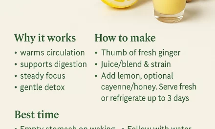 Fresh Root Ginger Shot – The Natural Morning Wake-Up Boost