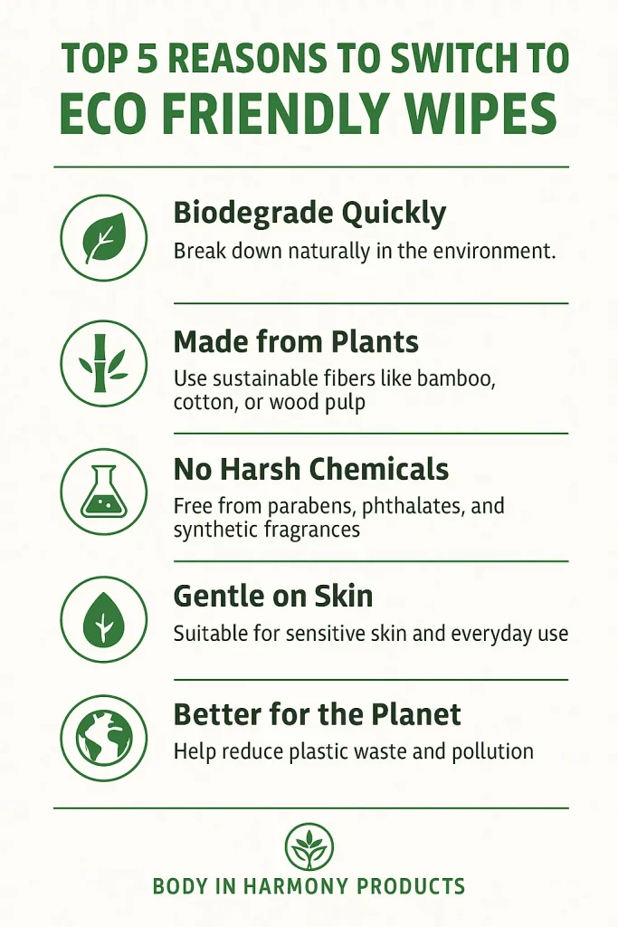 Choose eco friendly wipes for a cleaner home and planet. Biodegradable, plastic-free, and gentle on all skin types. Get yours right here now.