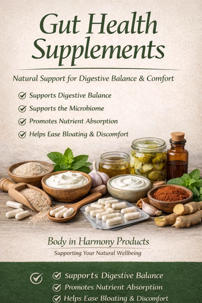 Gut health supplements designed to support digestive balance, comfort, & long-term wellbeing through gentle, natural support. Read more here