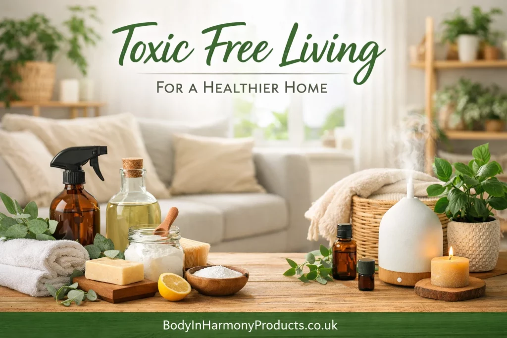Toxic free living supports a healthier home by reducing everyday chemical exposure, encouraging calmer, more intentional habits to maintain.
