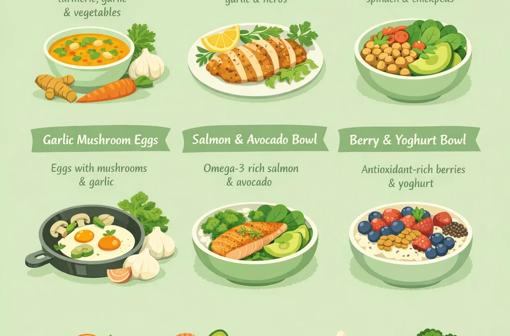 Immune Boosting Meals Made with Natural Whole Foods