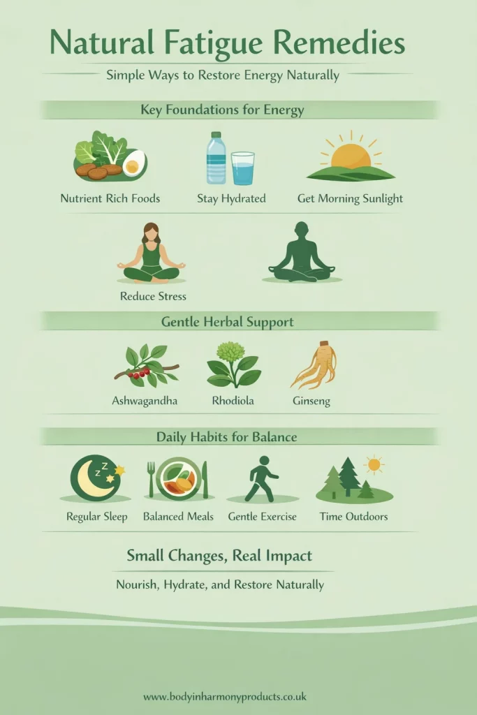 Learn how natural fatigue remedies can support your energy levels gently and effectively. Simple, practical ways to feel more balanced daily.